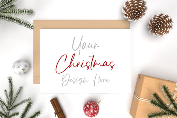 Christmas Amp Mockup of Christmas Card