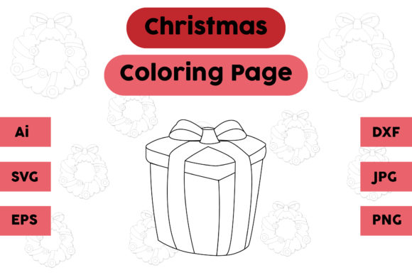 Christmas Coloring Page - Gift 03