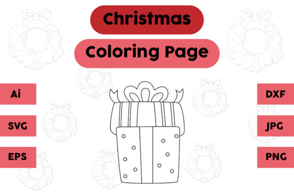 Christmas Coloring Page - Gift 04