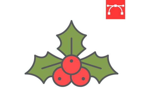 Christmas Holly Berry Icon