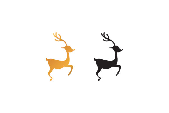 Christmas Icon Reindeer Sled Asset