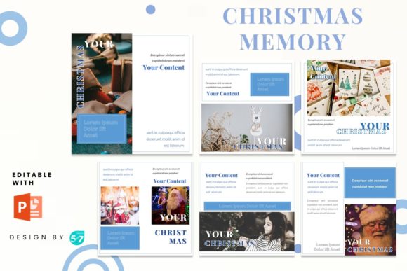 Christmas Memory Instagram Feed for Presentation Templates