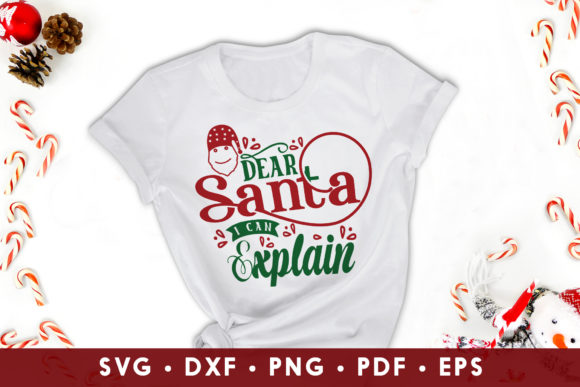 Christmas SVG, Dear Santa I Can Explain for Crafts