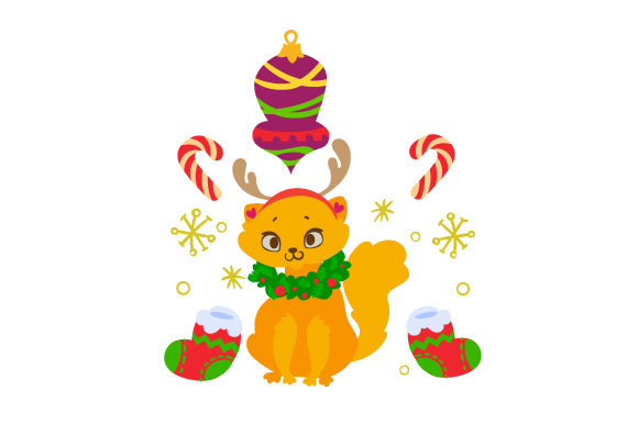 Festive Cat for Christmas Creations