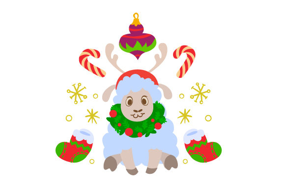 Festive Sheep for Christmas Crafting