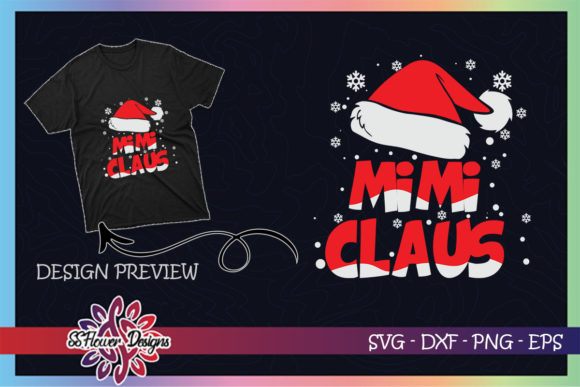 Mimi Claus Christmas Family T-Shirt Designs
