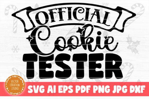 Official Cookie Tester Christmas SVG