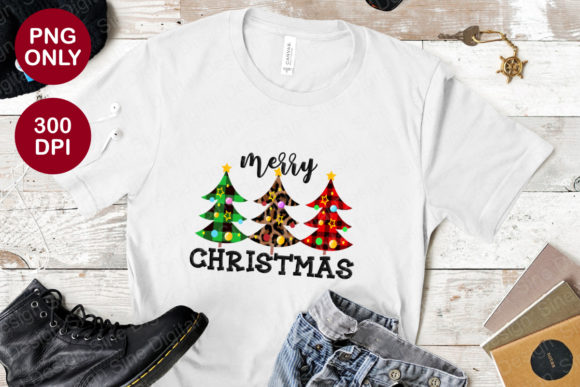 Sublimation-Merry Christmas Tree Clipart for Crafts