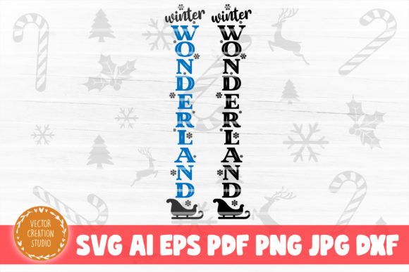 Winter Wonderland Christmas Porch Sign for Crafts