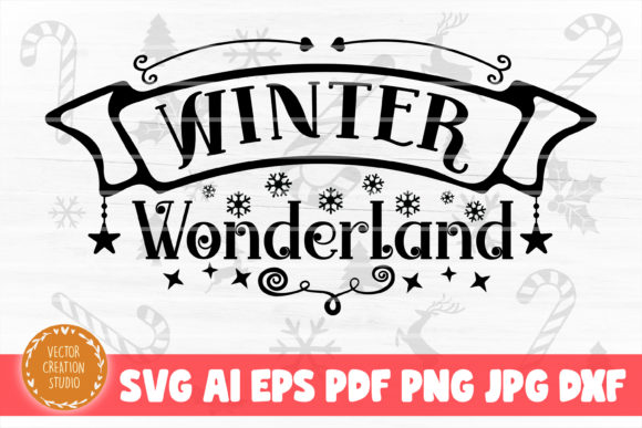 Winter Wonderland Christmas SVG Cut File for Crafts